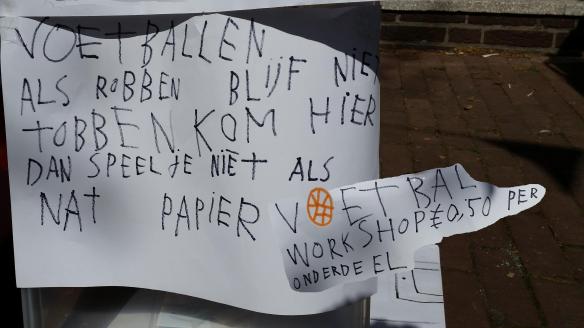 voetballen als robben klein